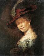 REMBRANDT Harmenszoon van Rijn Portrait of the Young Saskia xfg oil painting